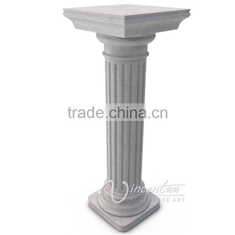 natural stone grey stage decoration granite gate pillar design for sale