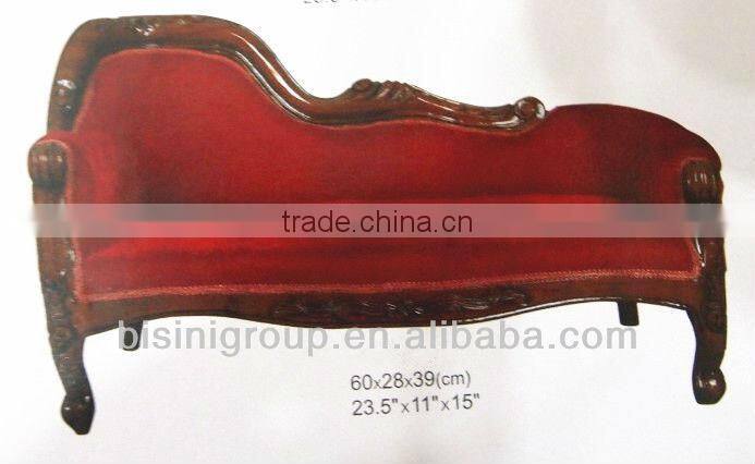 European style capacious red pet bed, dog bed (BF07-80032)