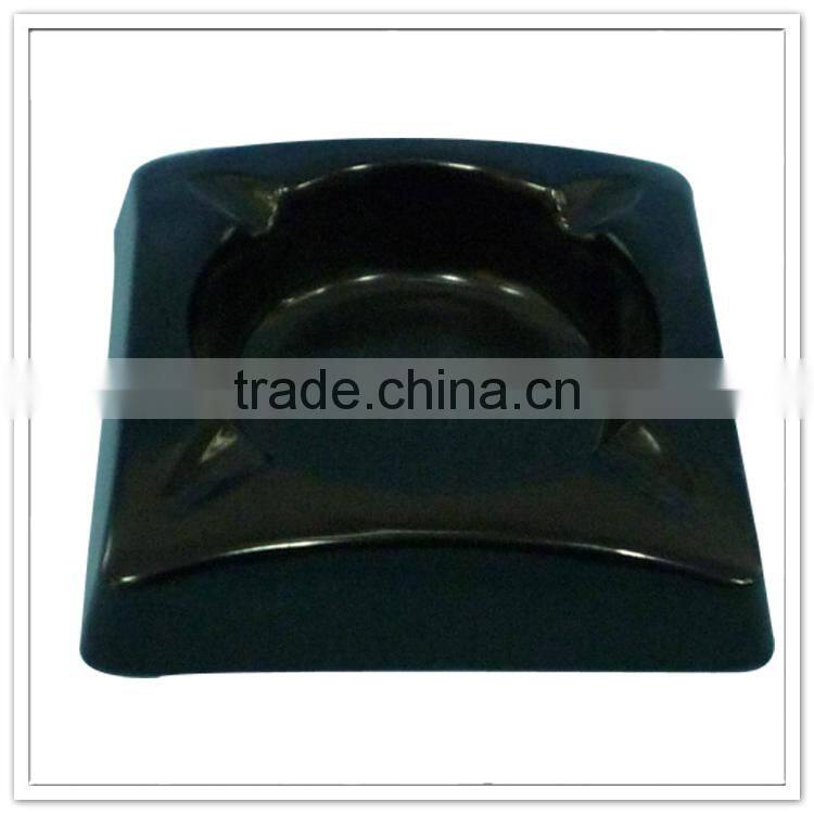 Melamine non-glass mat square black unique luxury ashtray