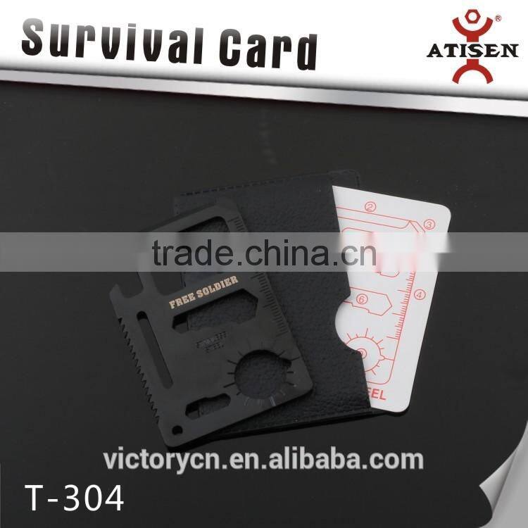 Colorfull Black multi card ,stainless steel survival multi-functional in one card