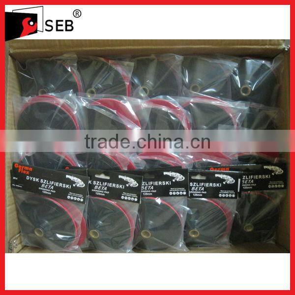 Platinum Grade hook and loop Rubber Backing Pad