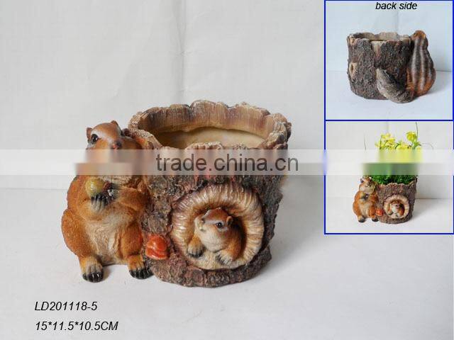 Squirrel flower pot/garden decoration/flower pot