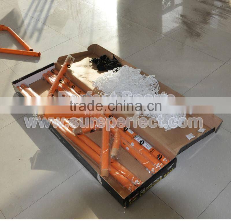 Portable Lacrosse Goal With Net Orange Color