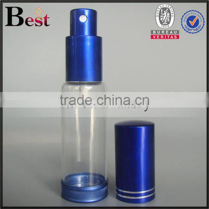 Shanghai Best 7ml 10ml 12ml perfume spray bottle empty clear perfume spray bottle aluminum plastic cap perfume spray bottle