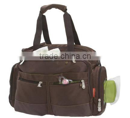 Custom Brown Diaper Bag