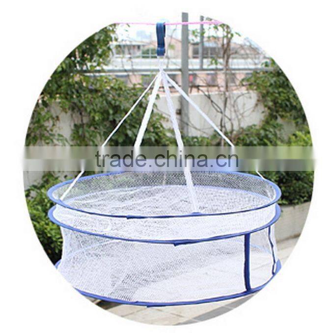 Round Sweater Drying Rack Folding Double Hanging Clothes Laundry Basket Dryer Clothes Drying Racks(TM-CPH-017)