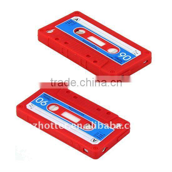Classic Cassette Tape Silicone Cover Skin Case for Iphone