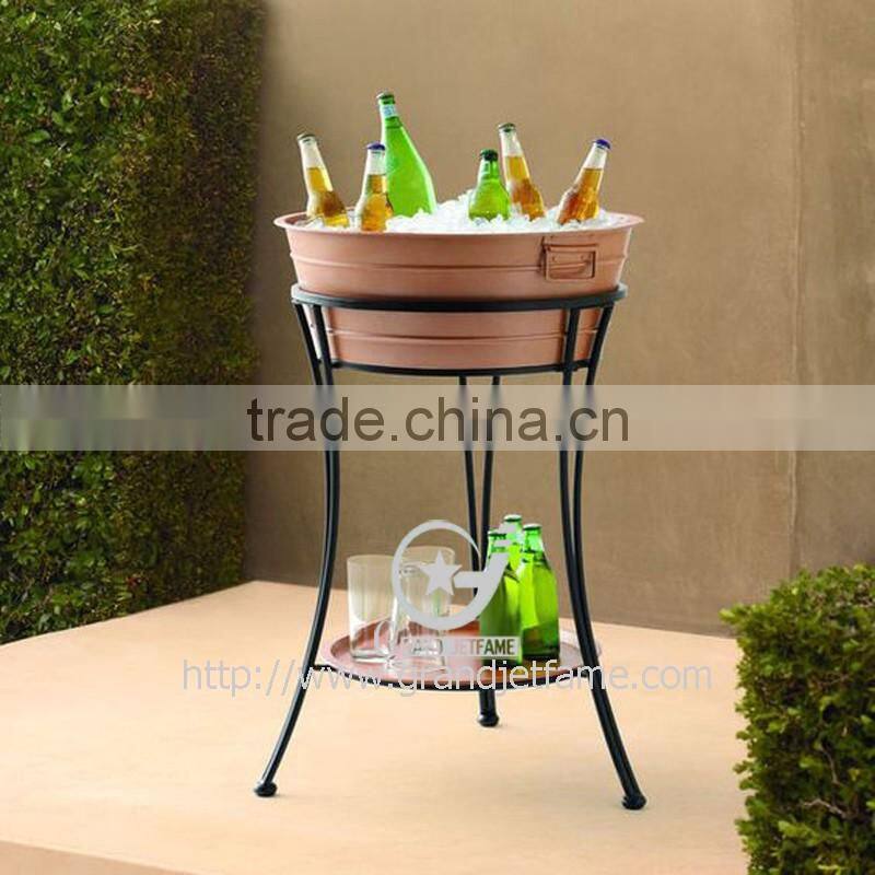 party tub beer bulk ice bucket tin outdoor ice bucket table