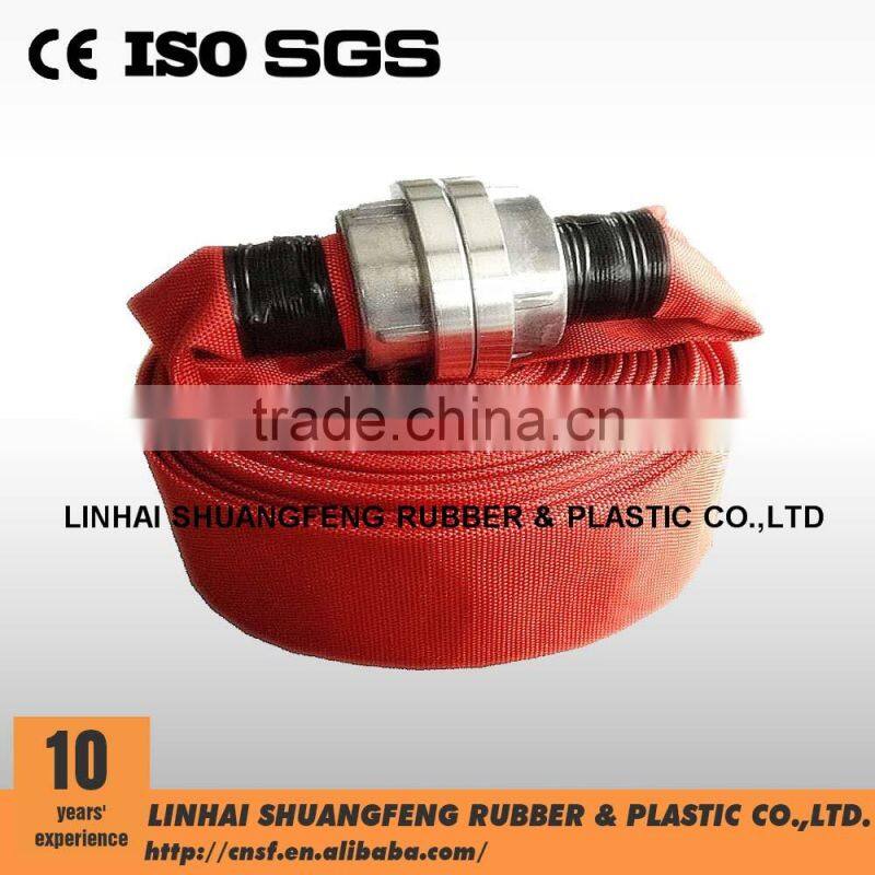 red color fire hose c/w with aluminum martial couplings STORZ COUPLINGS