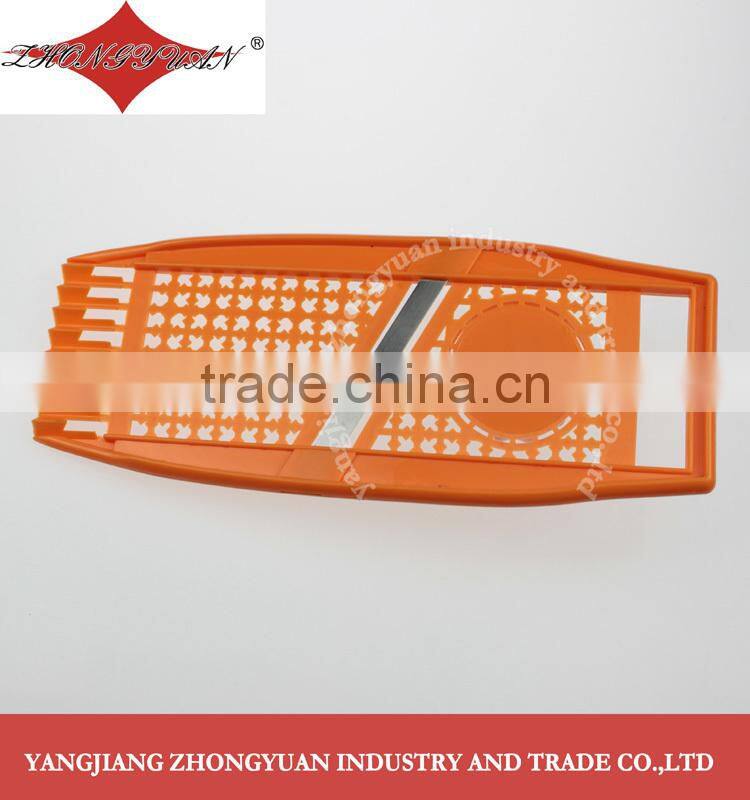 ZY-F1041 Rectangle plastic multi-functional spiral vegetable slicer with S/S blade