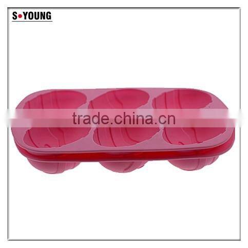 11035 Christmas series silicone baking moulds,cookie moulds,egg shaped silicone cake mould