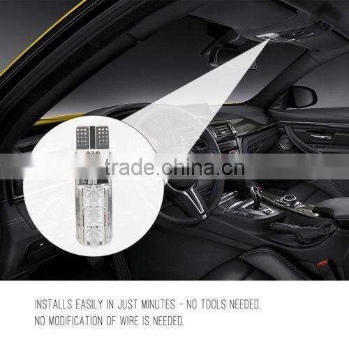 T10/W5W/168 LED Car RGB White Reading Light Interior Remote Control Bombillas