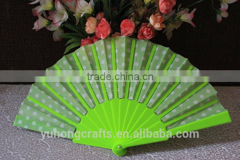 Promotional dot pattern hand fan