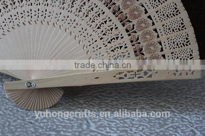 Fragrance wood fan for promotion
