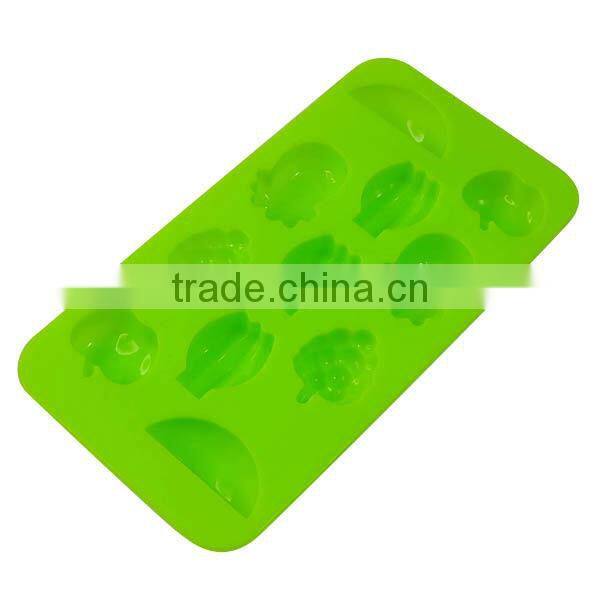 Fruit shape silicone ice tray mold