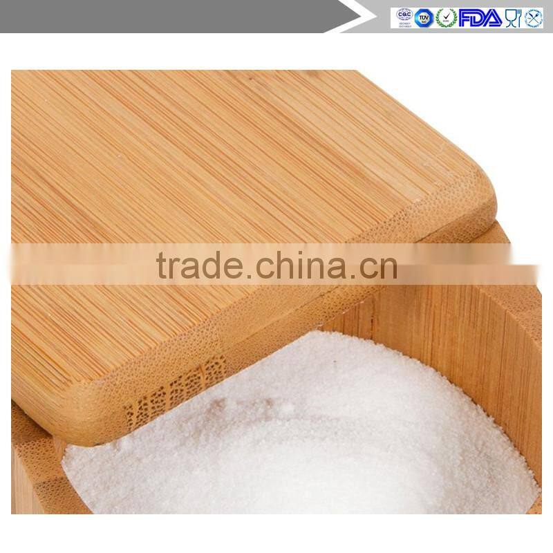 Mass production manufacturer wholesale bamboo salt container kitchen accessories
