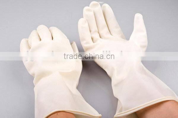 White Nitrile Washing Up Household Rubber Gloves