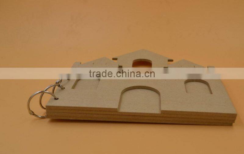 MDF craft,DIY wood crafts sticker by child