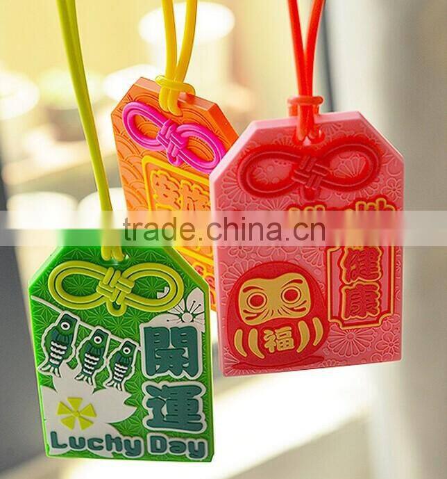 Personalised soft pvc 3D luggage tag wedding favor