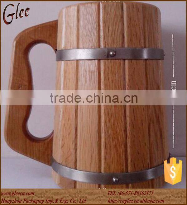 healthy wood material special wooden beer mug
