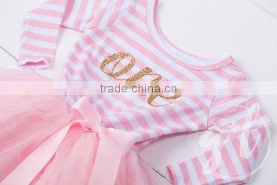 2017 Newborn Baby Clothes Girl Party Children Frocks Designs Tutu Dress hsd2043