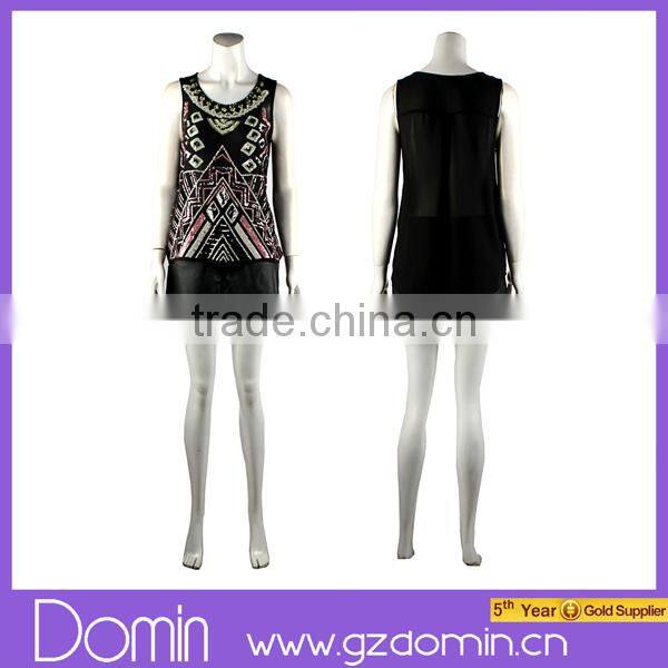 2014 Women Clothing Custom Sequin Blouse Ladies Blouses & Tops