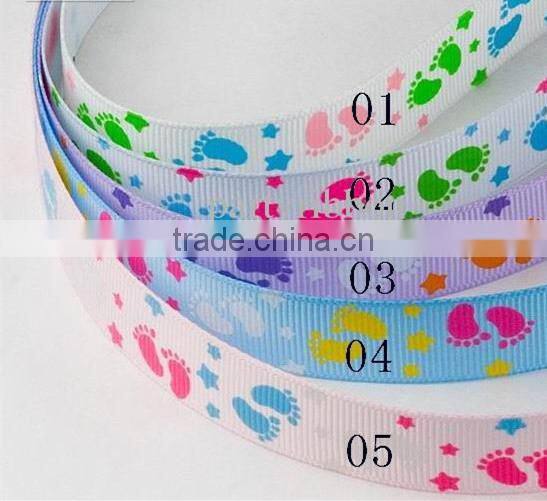Hot selling custom printed grosgrain ribbon