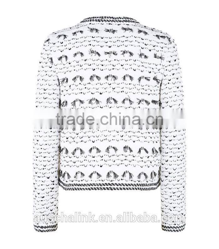 factory price new fashion elegant ladies knitted jacket
