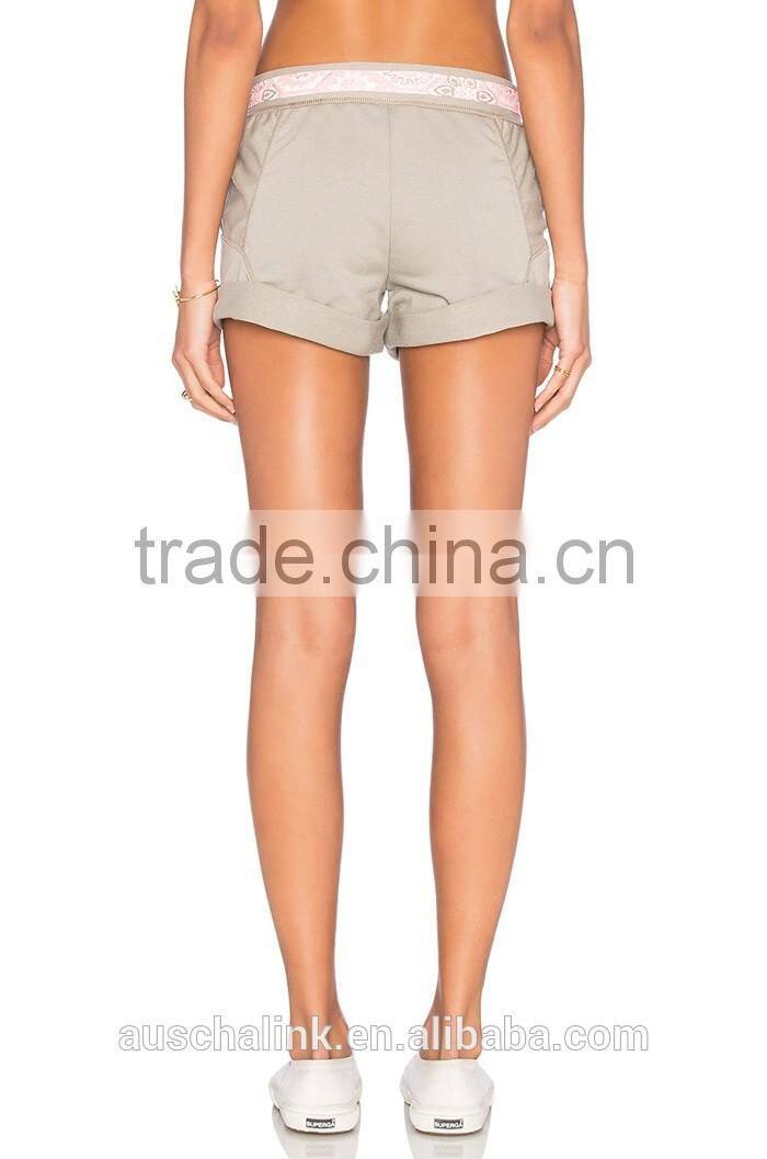 auschalink summer nice design cheap sport jogger shorts women