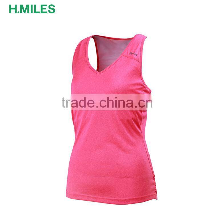 2017 polyester / elastane sport gym running womens tank top
