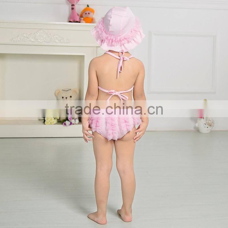 2017 Baby summer beach clothing set baby bikini kids swimwear fashion swimming wear for children