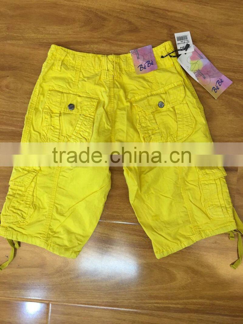 OEM service fashion boys children cargo shorts with pocket