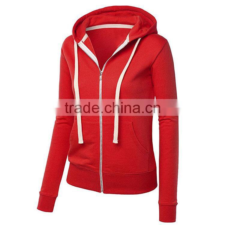 TC Womens Active Fleece Zip Up Hoodie Sweater Jacket 2017