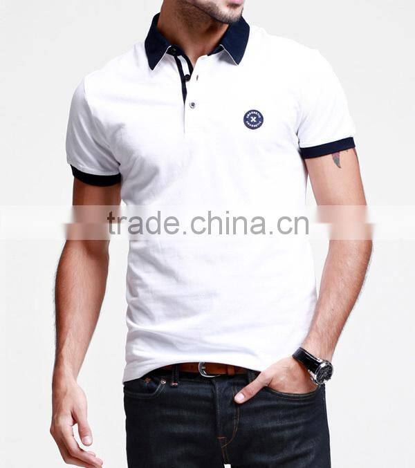 Custom Made Embroidery Logo Men High Quality Cotton Polo Shirt