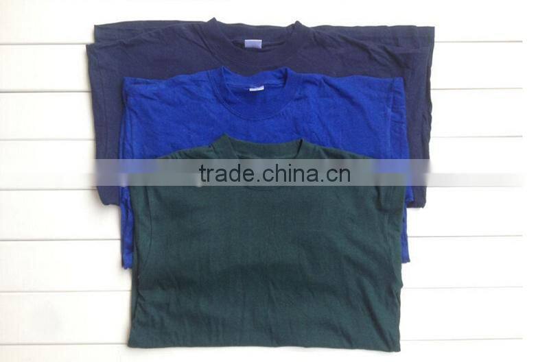 2015 Wholesale o-neck Men's T shirt, short sleeve solid color 100% cotton plain t-shirts, Casual ManT shirt