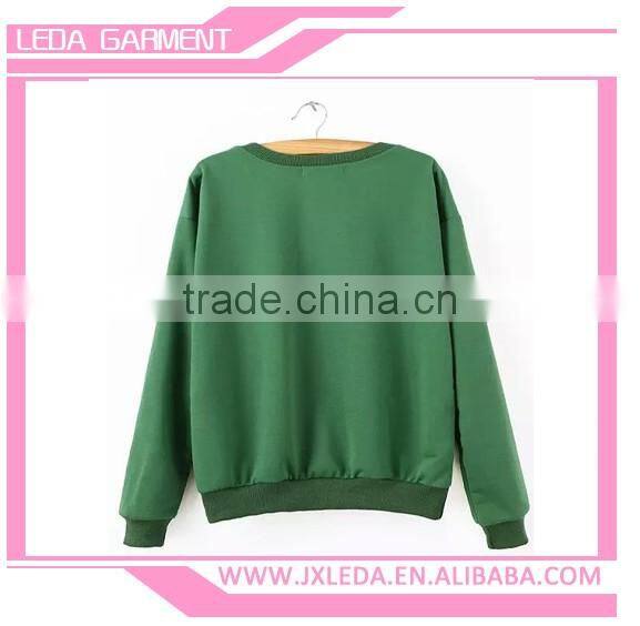 Wholesale 2016 fashion lady pullover hoodie from alibaba China manufacturer