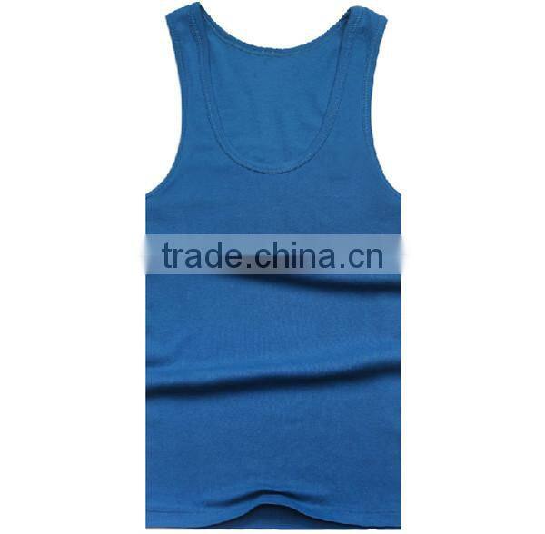 100% Combed cotton high top quality fitness wholesale tank top men