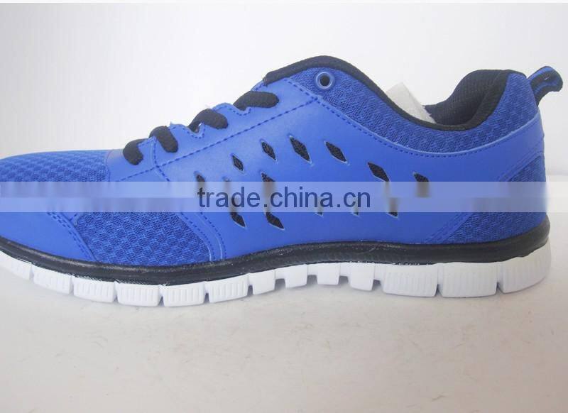Mesh upper attractive design cotton fabric EVA sole men cheap sports shoes