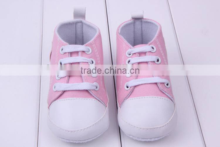 2014 new baby product boys brown cotton baby canvas shoe newborn shoes for boys prewalking