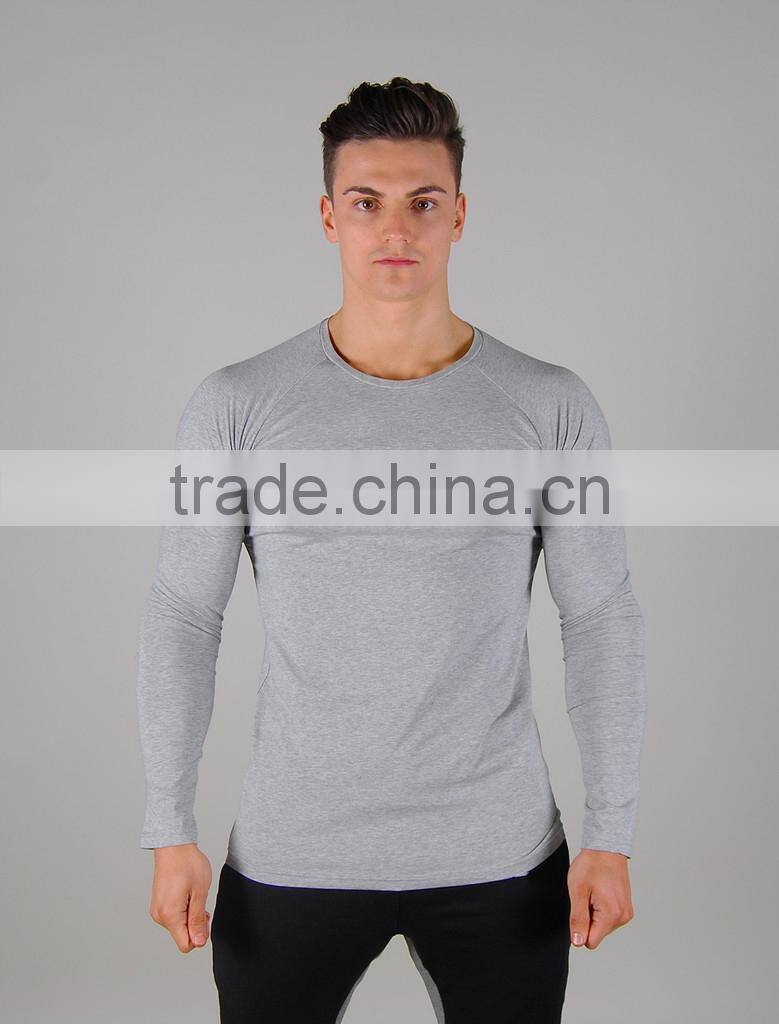 fitness gym t shirt with long sleeve