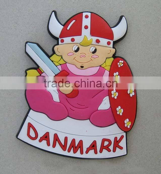 Top quality 3D custom soft PVC fridge magnet