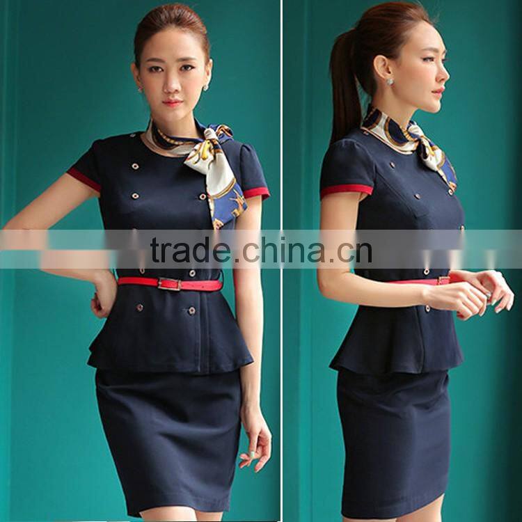 Wholesalse Made in China Suits for Sexy Airline Stewardess Uniform