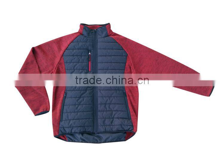 Mens softshell red sleeve sweater garments jacket knitted