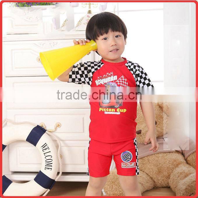 Fashion 2016 Baby Boys Swimming Suits Toddle 3 Pcs Child T Shirt And Infant Pants With Hat Kids Swimwear Spring Wear SR40416-5Y