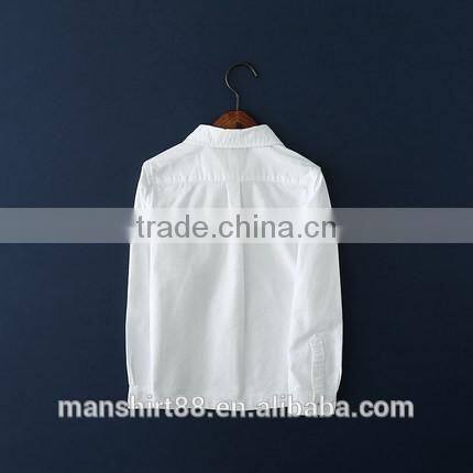 club collar Oxford white shirts for kids