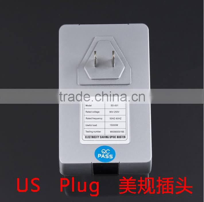 white color 25 KW Power Electricity Energy Saver Saving money Box US UK plug