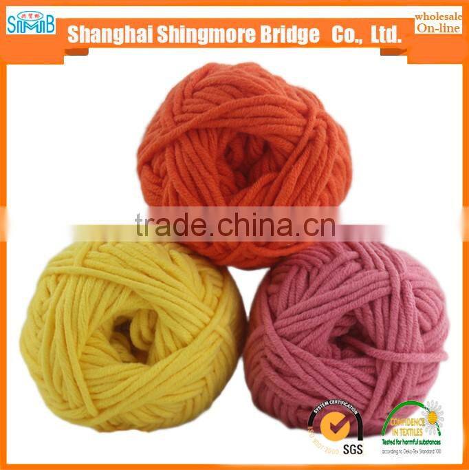 Knitting yarn factory best selling oeko tex certified acrylic cotton baby yarn crochet