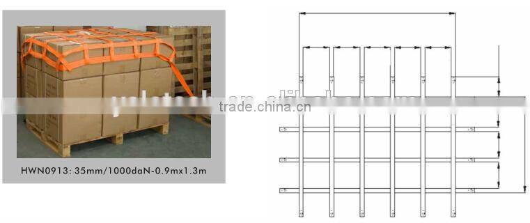 Polyester Webbing net, Webbing cargo net