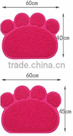 Small Quantity custom size custom design PVC coil cat litter mat/6 kinds design cat litter cat/Beige PVC coil kitty litter mat