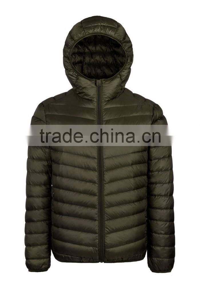 6 COLORS Hooded Men Thin Folding Ultralight Down Jacket